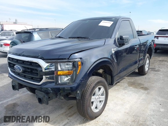 2023 Ford F-150 XL with VIN 1FTMF1C52PKG05729, listed as a IAAI auction lot 41685994 with 12,805 mi miles and . Bid and sale history available at carsss.com. Image 17.