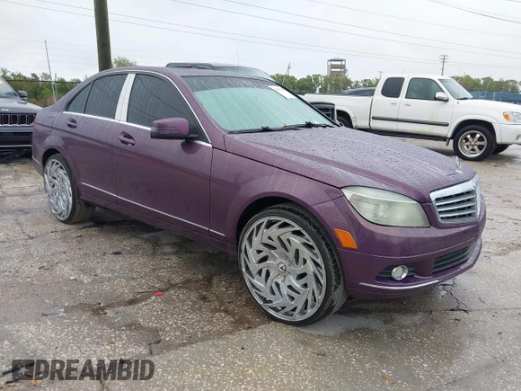 2010 Mercedes-Benz C-Class C 300 Sport with VIN WDDGF5EB3AR131172, listed as a IAAI auction lot 41707525 with 123,410 mi miles. Bid and sale history available at carsss.com. Image 1.