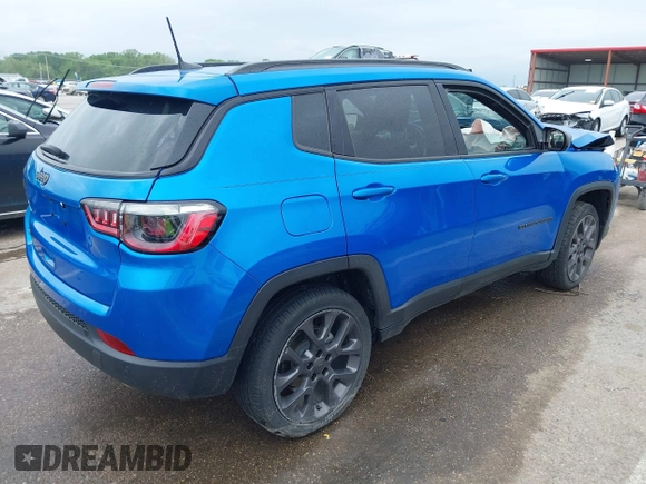 2021 Jeep Compass 80th Anniversary с VIN 3C4NJDEB4MT519257, выставлен на аукционе IAAI как лот 42173390 с пробегом 55 236 миль миль и . История ставок и продаж доступна на DreamBid. Изображение 4.