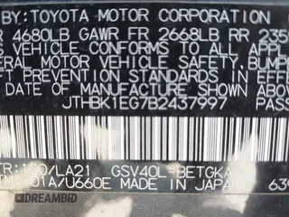 2011 Lexus ES with VIN JTHBK1EG7B2437997, listed as a IAAI auction lot 42062607 with 116,833 mi miles. Bid and sale history available at carsss.com. Image 9.