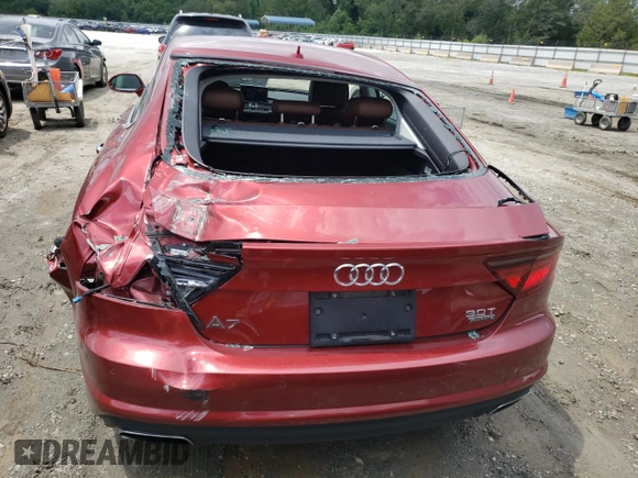 2017 Audi S7 Prestige with VIN WAUW2BFC1HN100914, listed as a Copart auction lot 63792514 with 133,468 mi miles and Salvage Title. Bid and sale history available at carsss.com. Image 6.