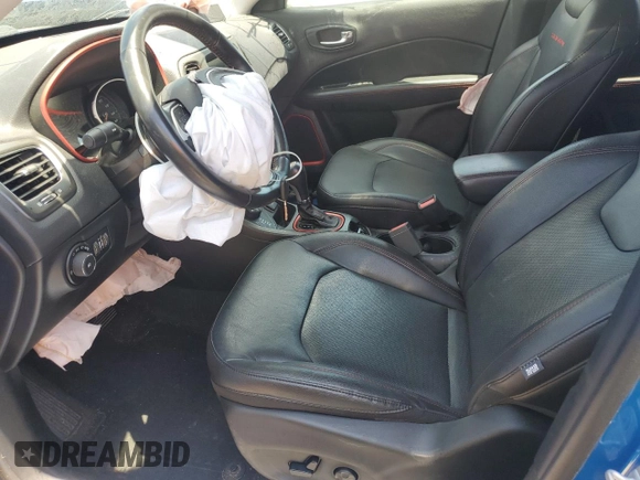 2018 Jeep Compass Trailhawk with VIN 3C4NJDDB1JT501151, listed as a Copart auction lot 60978135 with Not provided miles and Salvage title. Bid and sale history available at DreamBid. Image 7.