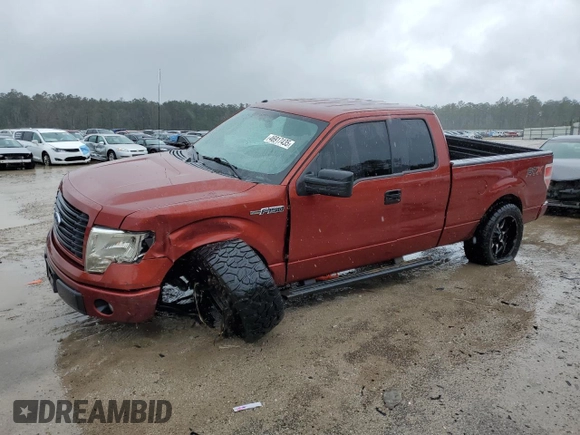 2014 Ford F-150 XL with VIN 1FTFX1CF4EKF31936, listed as a Copart auction lot 46917435 with 144,012 mi miles and Salvage Title. Bid and sale history available at carsss.com. Image 1.