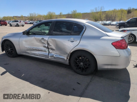 2013 Infiniti G37 Journey with VIN JN1CV6AP9DM721898, listed as a Copart auction lot 55339035 with 180,792 mi miles and Salvage title. Bid and sale history available at DreamBid. Image 2.
