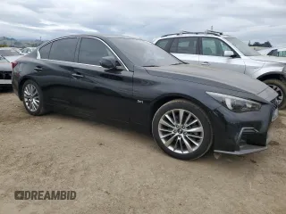 2018 Infiniti Q50 3.0t LUXE with VIN JN1EV7AP1JM358653, listed as a Copart auction lot 43654865 with 91,340 mi miles and Salvage Title. Bid and sale history available at carsss.com. Image 4.