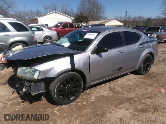 2014 Dodge Avenger SE with VIN 1C3CDZAG6EN181458, listed as a IAAI auction lot 41768889 with 181,416 mi miles and . Bid and sale history available at DreamBid. Image 2.