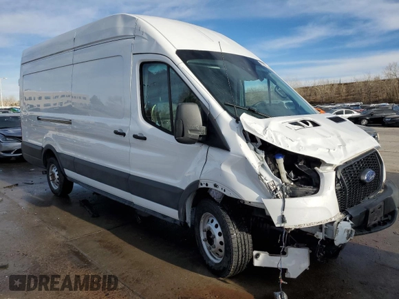 2022 Ford Transit Cargo with VIN 1FTBR3U80NKA64888, listed as a Copart auction lot 83809614 with 75,978 mi miles and Salvage Title. Bid and sale history available at DreamBid. Image 4.