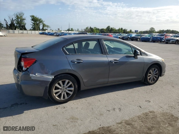 2012 Honda Civic Sdn EX with VIN 19XFB2F88CE060133, listed as a Copart auction lot 52213465 with 137,797 mi miles and Salvage Title. Bid and sale history available at carsss.com. Image 3.