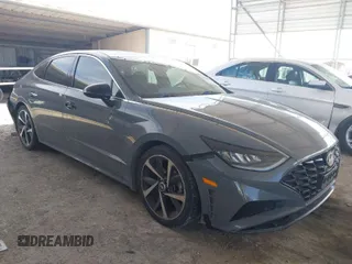 2021 Hyundai Sonata SEL Plus with VIN 5NPEJ4J20MH077891, listed as a IAAI auction lot 41674937 with 82,803 mi miles and . Bid and sale history available at DreamBid. Image 1.