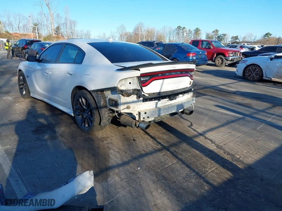 2020 Dodge Charger Scat Pack Widebody with VIN 2C3CDXGJ3LH244092, listed as a IAAI auction lot 41828294 with 107,568 mi miles. Bid and sale history available at carsss.com. Image 3.