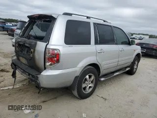 2008 Honda Pilot SE with VIN 5FNYF283X8B021057, listed as a Copart auction lot 43867145 with Not Provided miles and Salvage Title. Bid and sale history available at DreamBid. Image 3.