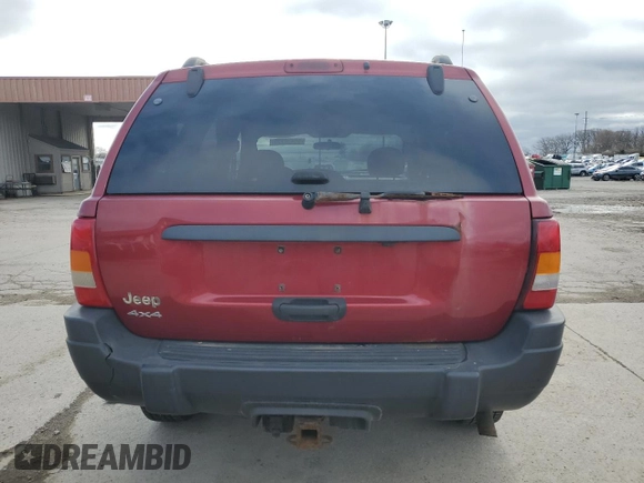 2004 Jeep Grand Cherokee Laredo with VIN 1J4GW48S04C344954, listed as a Copart auction lot 50436225 with 321,369 mi miles and Salvage Title. Bid and sale history available at carsss.com. Image 6.