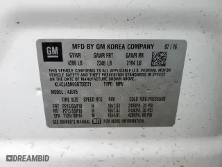 2016 Buick Encore with VIN KL4CJASB0GB750571, listed as a Copart auction lot 49471775 with 132,234 mi miles and Clean Title. Bid and sale history available at carsss.com. Image 12.