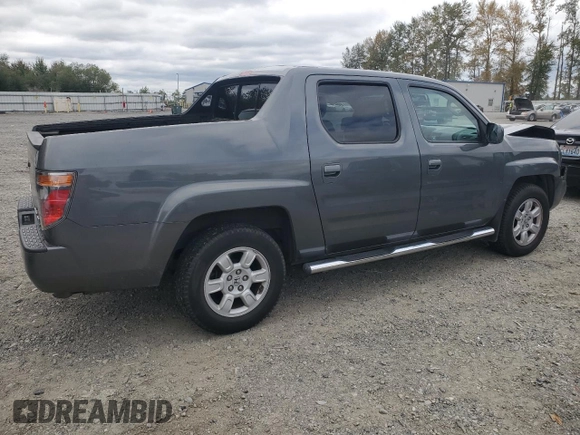 2007 Honda Ridgeline RTL w/Leather with VIN 2HJYK16587H501001, listed as a Copart auction lot 71579024 with 129,398 mi miles and Salvage Title. Bid and sale history available at carsss.com. Image 3.