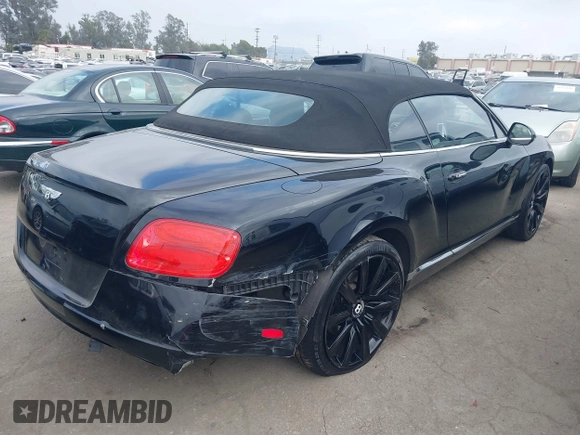 2013 Bentley Continental GT with VIN SCBGR3ZAXDC080271, listed as a IAAI auction lot 39498924 with 39,873 mi miles and . Bid and sale history available at DreamBid. Image 4.
