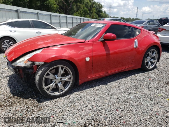 2010 Nissan 370Z Touring with VIN JN1AZ4EH4AM505004, listed as a Copart auction lot 57652374 with 86,689 mi miles and Salvage Title. Bid and sale history available at carsss.com. Image 1.
