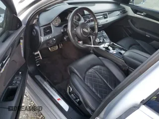 2015 Audi S8 with VIN WAUK2AFD6FN011936, listed as a Copart auction lot 41606215 with 40,260 mi miles and Salvage Title. Bid and sale history available at carsss.com. Image 8.
