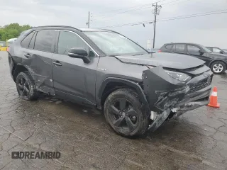 2021 Toyota RAV4 Hybrid XSE with VIN 4T3E6RFVXMU032385, listed as a Copart auction lot 53966625 with 113,506 mi miles and Salvage title. Bid and sale history available at DreamBid. Image 4.