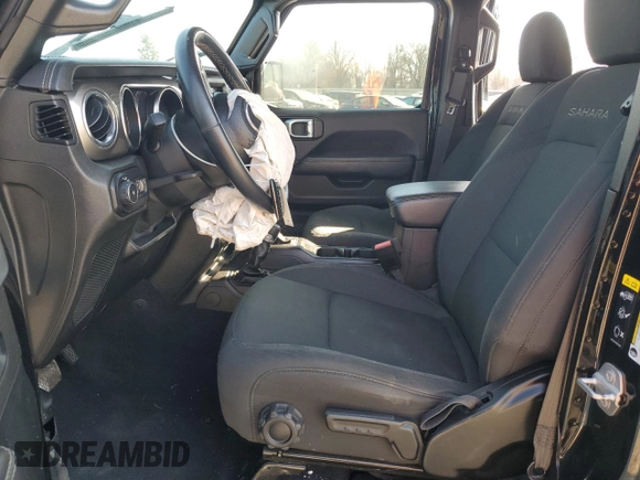 2021 Jeep Wrangler Unlimited Sahara with VIN 1C4HJXEN8MW668130, listed as a Copart auction lot 49049685 with Not provided miles and Salvage title. Bid and sale history available at DreamBid. Image 7.