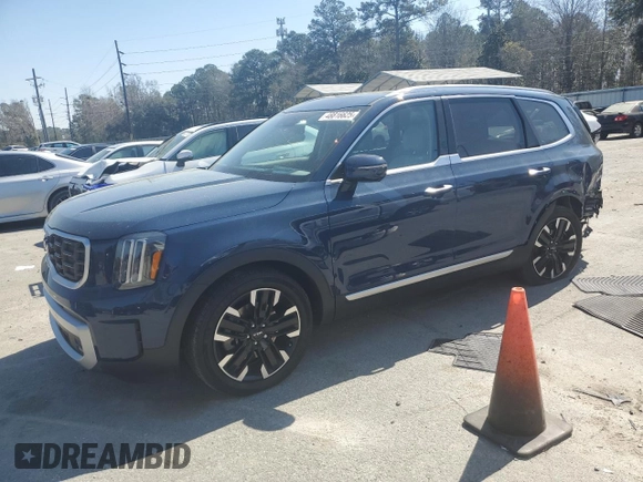2024 Kia Telluride SX X-Line with VIN 5XYP5DGC0RG485674, listed as a Copart auction lot 48816625 with 24,056 mi miles and Salvage Title. Bid and sale history available at carsss.com. Image 1.
