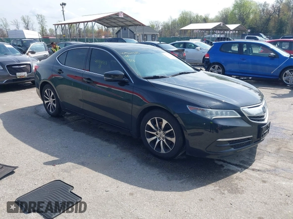 2016 Acura TLX with VIN 19UUB1F34GA006764, listed as a IAAI auction lot 41964533 with 144,292 mi miles. Bid and sale history available at carsss.com. Image 1.