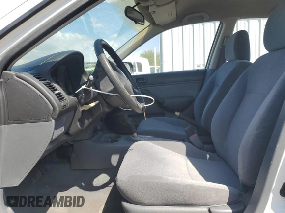 2001 Honda Civic DX with VIN 2HGES16291H533834, listed as a Copart auction lot 45401585 with 71,250 mi miles and Clean Title. Bid and sale history available at carsss.com. Image 7.