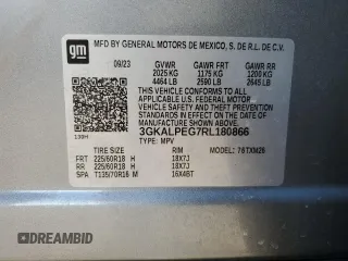 2024 GMC Terrain SLT with VIN 3GKALPEG7RL180866, listed as a Copart auction lot 87280534 with 21,233 mi miles and Clean title. Bid and sale history available at DreamBid. Image 14.