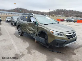 2021 Subaru Outback Touring with VIN 4S4BTAPCXM3168170, listed as a IAAI auction lot 41531798 with 0 mi miles. Bid and sale history available at carsss.com. Image 1.