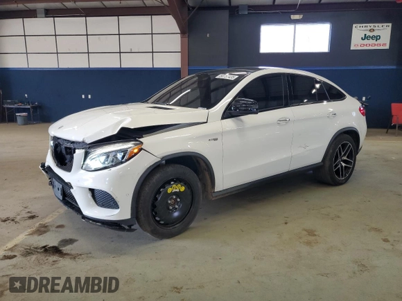2018 Mercedes-Benz GLE 43 AMG with VIN 4JGED6EB8JA123463, listed as a Copart auction lot 50757435 with 88,788 mi miles and Salvage title. Bid and sale history available at DreamBid. Image 1.