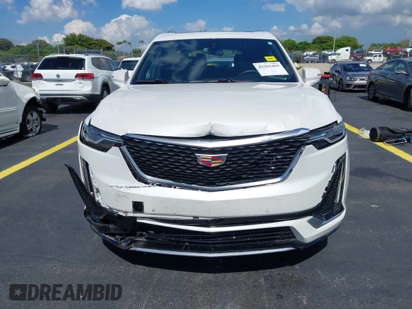 2024 Cadillac XT6 AWD Luxury with VIN 1GYKPBR4XRZ742186, listed as a IAAI auction lot 42265469 with 16,688 mi miles and . Bid and sale history available at DreamBid. Image 6.