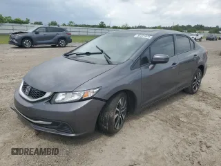 2015 Honda Civic EX z VIN 19XFB2F86FE022677, wystawiony jako Copart lot #55491605 z przebiegiem 151 145 mil mil oraz Szkoda całkowita • Salvage title. Historia ofert i sprzedaży dostępna na DreamBid. Obrazek 1.