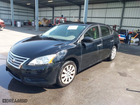 2013 Nissan Sentra SV with VIN 3N1AB7AP7DL672894, listed as a IAAI auction lot 41880258 with 154,509 mi miles. Bid and sale history available at carsss.com. Image 2.