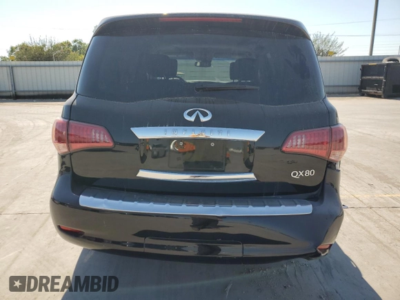 2017 Infiniti QX80 with VIN JN8AZ2NEXH9159646, listed as a Copart auction lot 74235294 with 50,650 mi miles and Salvage Title. Bid and sale history available at carsss.com. Image 6.