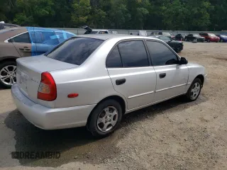 2002 Hyundai Accent GL with VIN KMHCG45C82U303831, listed as a Copart auction lot 72812574 with 126,237 mi miles and Salvage Title. Bid and sale history available at carsss.com. Image 3.