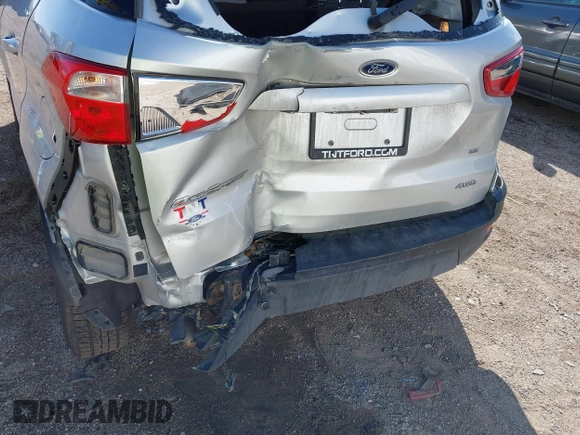 2022 Ford EcoSport SE z VIN MAJ6S3GL3NC458892, wystawiony jako IAAI lot #41899755 z przebiegiem 63 067 mil mil oraz . Historia ofert i sprzedaży dostępna na DreamBid. Obrazek 6.