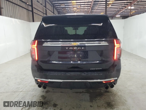 2024 Chevrolet Tahoe Premier with VIN 1GNSCSKD3RR276166, listed as a Copart auction lot 46035455 with 23,899 mi miles and Salvage title. Bid and sale history available at DreamBid. Image 6.