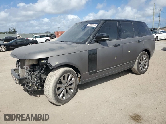 2017 Land Rover Range Rover with VIN SALGR2FV2HA363076, listed as a Copart auction lot 44430135 with 59,275 mi miles and Salvage title. Bid and sale history available at DreamBid. Image 1.