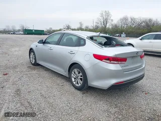 2018 Kia Optima LX with VIN 5XXGT4L38JG179861, listed as a IAAI auction lot 42000255 with 87,530 mi miles. Bid and sale history available at carsss.com. Image 3.