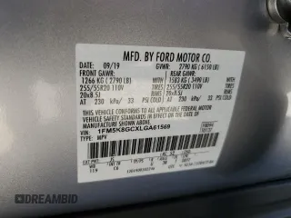 2020 Ford Explorer ST with VIN 1FM5K8GCXLGA61569, listed as a Copart auction lot 37862003 with 0 mi miles and Salvage Title. Bid and sale history available at carsss.com. Image 16.