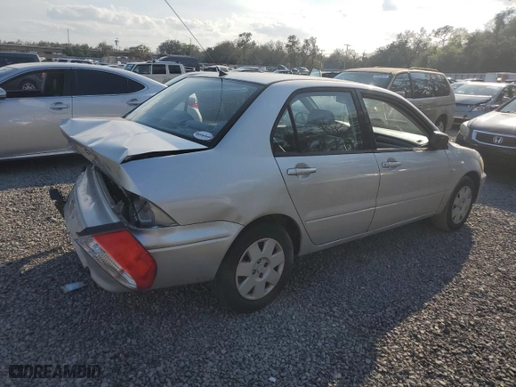 2002 Mitsubishi Lancer ES with VIN JA3AJ26E72U062554, listed as a Copart auction lot 45915625 with 163,839 mi miles and Salvage Title. Bid and sale history available at carsss.com. Image 3.