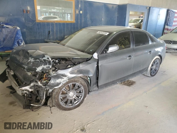 2012 Audi A4 Prestige with VIN WAUKFBFL1CN012845, listed as a Copart auction lot 89243235 with 128,844 mi miles and Salvage Title. Bid and sale history available at carsss.com. Image 1.