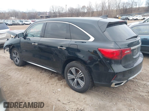 2017 Acura MDX with VIN 5FRYD4H39HB020837, listed as a IAAI auction lot 41217037 with 102,897 mi miles. Bid and sale history available at carsss.com. Image 3.