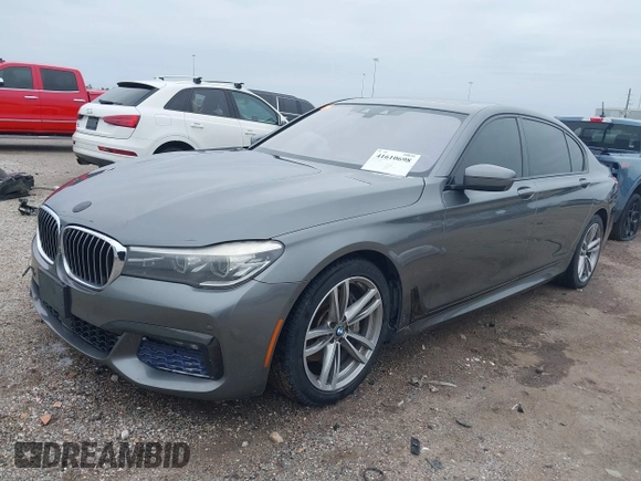 2016 BMW 7 Series 740i with VIN WBA7E2C56GG546920, listed as a IAAI auction lot 41610698 with 119,689 mi miles. Bid and sale history available at carsss.com. Image 2.