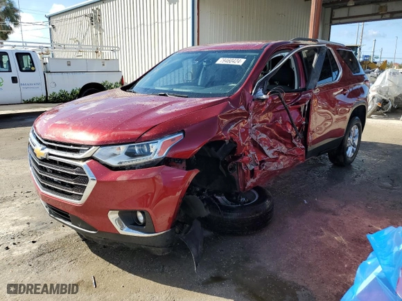 2018 Chevrolet Traverse LT Cloth with VIN 1GNERGKW6JJ281018, listed as a Copart auction lot 83516034 with 111,630 mi miles and Non Repairable. Bid and sale history available at carsss.com. Image 1.