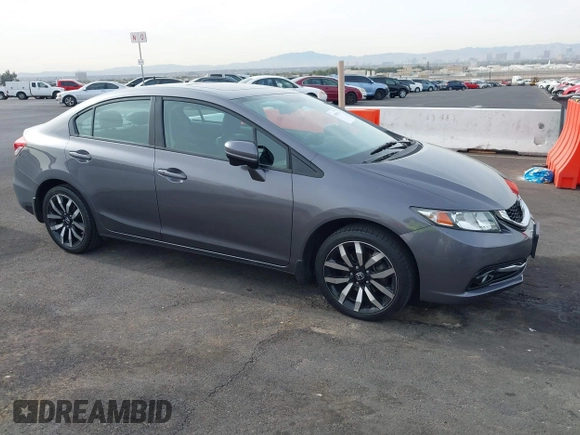 2015 Honda Civic Sedan EX-L with VIN 2HGFB2F97FH532485, listed as a IAAI auction lot 41089736 with 73,706 mi miles. Bid and sale history available at carsss.com. Image 1.