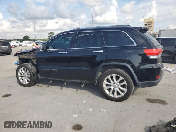 2017 Jeep Grand Cherokee Limited with VIN 1C4RJEBG8HC712388, listed as a Copart auction lot 61685245 with Not provided miles and Salvage title. Bid and sale history available at DreamBid. Image 2.