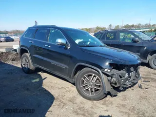 2020 Jeep Grand Cherokee Limited with VIN 1C4RJFBG6LC434606, listed as a IAAI auction lot 41643828 with 65,381 mi miles. Bid and sale history available at carsss.com. Image 1.