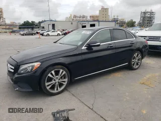 2015 Mercedes-Benz C 300 with VIN 55SWF4JB9FU082657, listed as a Copart auction lot 55466575 with 109,254 mi miles and Salvage Title. Bid and sale history available at DreamBid. Image 1.