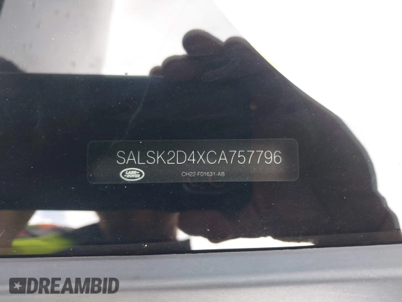 2012 Land Rover Range Rover Sport HSE Lux с VIN SALSK2D4XCA757796, выставлен на аукционе IAAI как лот 42666814 с пробегом 82 191 миль миль и . История ставок и продаж доступна на DreamBid. Изображение 9.