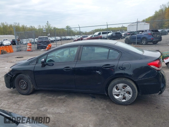 2014 Honda Civic Sedan LX with VIN 2HGFB2F57EH548259, listed as a IAAI auction lot 42025763 with 179,382 mi miles. Bid and sale history available at carsss.com. Image 14.